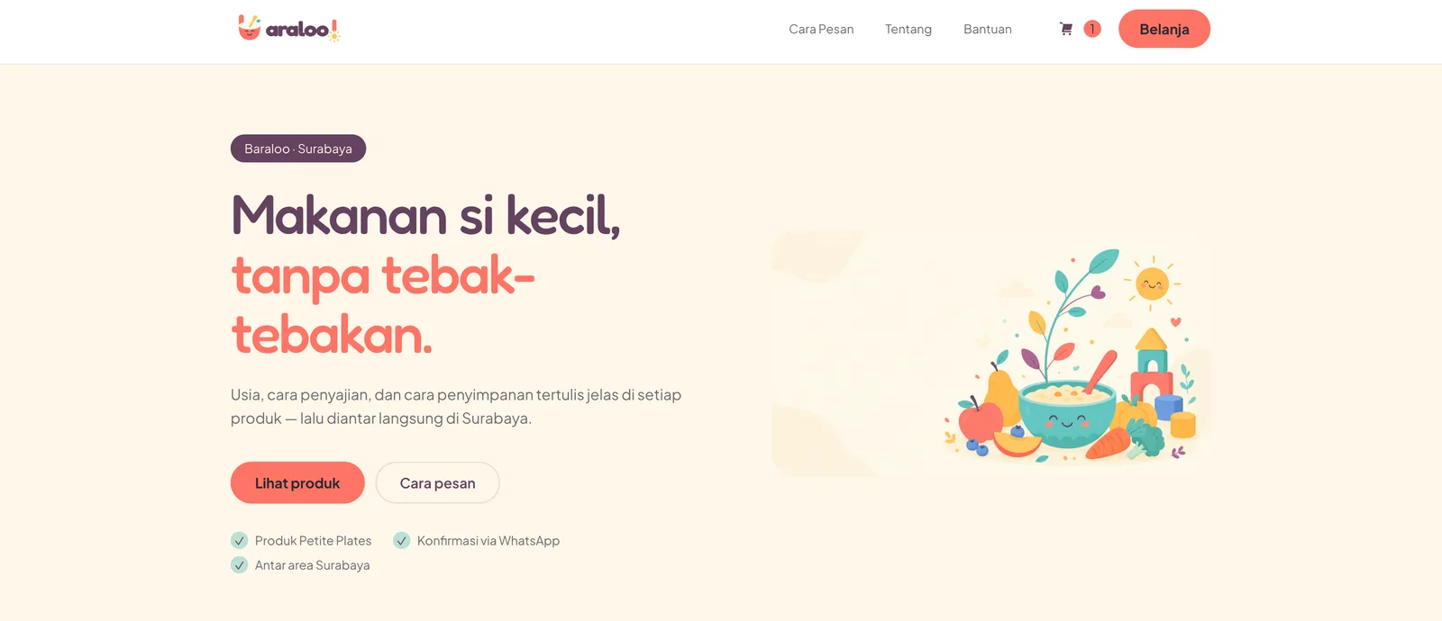 Baraloo: website view